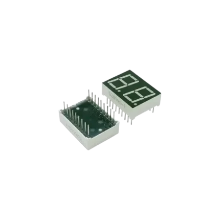 A 0.56-inch 2-digit common cathode 7-segment red display module with protruding connector pins.