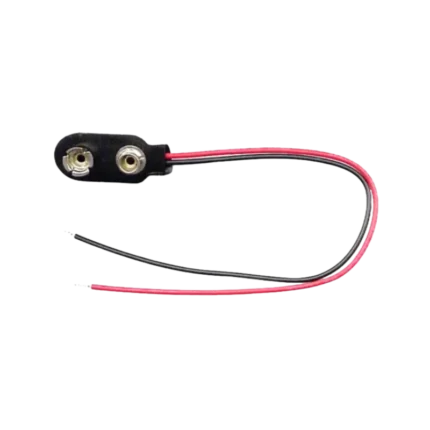 9V Battery Snap to 2.1mm DC Male Barrel Jack Adapter Cable