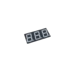 A 0.56-inch 3-digit common anode 7-segment red LED display module with protruding connector pins.