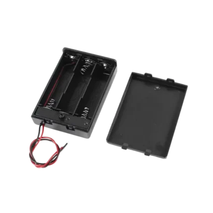 3xAA Battery Holder Case with Lead Wires and On/Off Switch