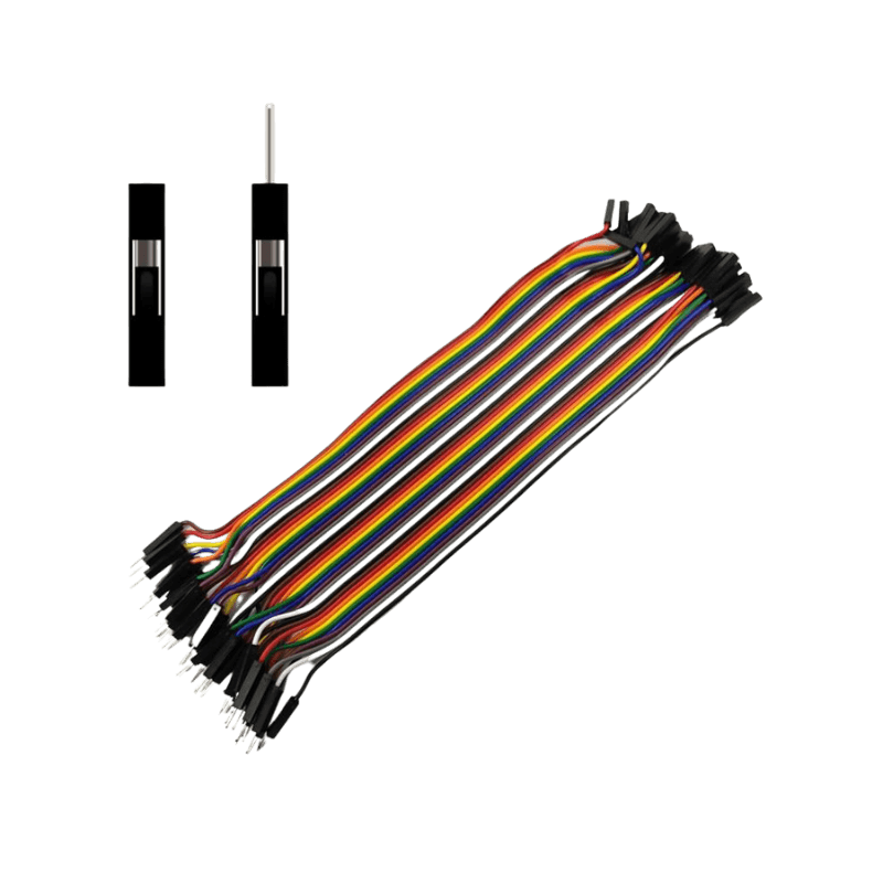 M.F 10c (1) Male to Female Dupont Jumper Wires (40-Pin / 15cm) | Pro Tronix - Image 1