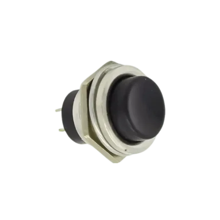 Metal Push Button 2-Pin (Black)