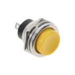 Metal Push Button 2-Pin (Yellow)