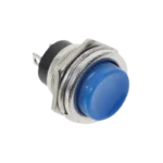 Push button metal 2 pin , Blue