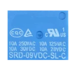 Relay 9V DC Coil, 10A, SPDT, 220VAC, 5 Pin, YC3F-DC9V-SHC