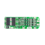 3S 20A 12.6V lithium battery protection module showing its compact rectangular green PCB alongside clearly labeled B+, B1, B2, B-, P+, and P- solder terminals.