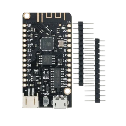 ESP32 Wemos LOLIN32 Lite development board with integrated battery charger and Wi-Fi antenna