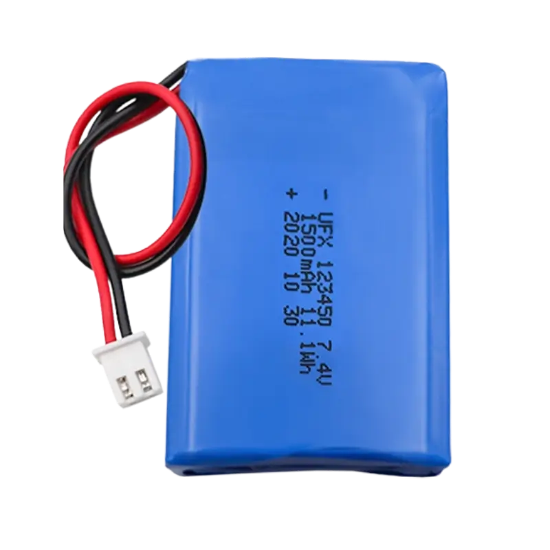 18650 7.4v 7.4V 1500mAh 123450-2S Rechargeable Li-ion Battery Pack | Pro Tronix - Image 1