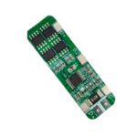A BMS 4S 10A 14.8V lithium-ion NMC battery protection board showing solder connection pads (B-, B1, B2, B3, B+, P+, P-).