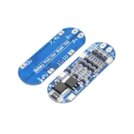 A BMS 3S 12.6V 10A lithium-ion battery protection board showing solder connection pads (B-, B1, B2, B+, P+, P-).
