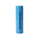 A brand-new, teal-colored cylindrical EVE ICR18650 lithium-ion rechargeable battery displaying its flat-top positive terminal and official printed factory tracking codes on its outer protective sleeve.