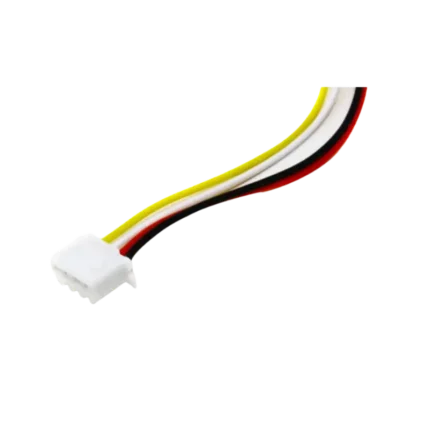 A JST XH 2.54mm 4-pin female connector cable assembly featuring 20cm pre-crimped multi-colored wires.