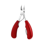 MR micro diagonal wire flush cutter tool with sharp steel jaws and red cushioned anti-slip handle grips.