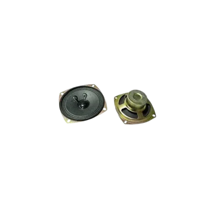 A 4 Ohm 10W audio speaker driver featuring a clear cone and connection terminals.