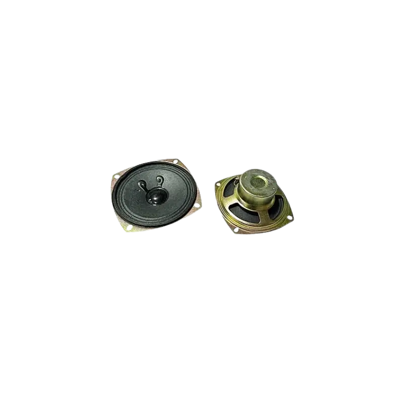 A 4 Ohm 10W audio speaker driver featuring a clear cone and connection terminals.