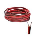 A 100-meter spool of high-quality 0.5mm² twin-core speaker cable designed for audio and low-voltage wiring.