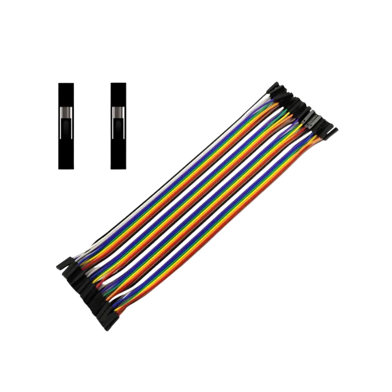 f.f Female to Female Dupont Jumper Wires (40-Pin / 15cm) | Pro Tronix - Image 1